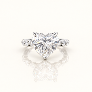 ILIANA – 5.5 Carat Heart LGD Ring in 14K White Gold