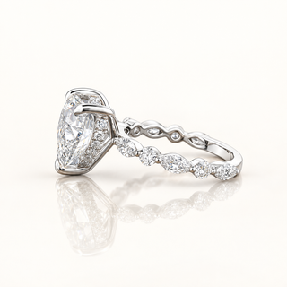 ILIANA – 5.5 Carat Heart LGD Ring in 14K White Gold