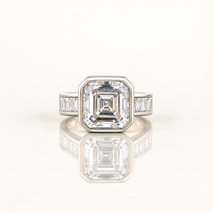 IZUMI — 6.26ct Emerald Square Bezel Lab-Grown Diamond Ring