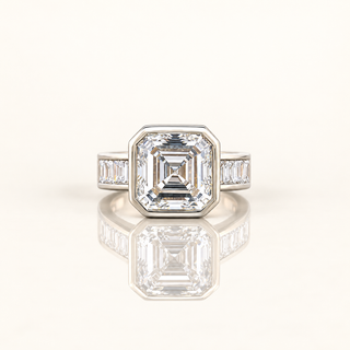 IZUMI – 6.5 Carat Emerald Square LGD Ring in 14K White Gold