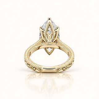 ROWENA – 6 Carat Marquise LGD Ring in 14K Yellow Gold