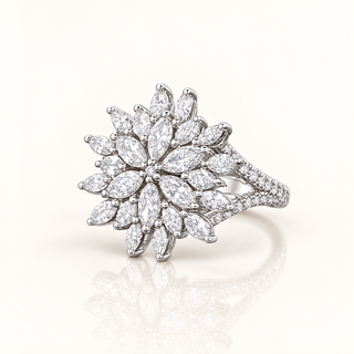 YVONNE – 2 Carat Pear LGD Ring in 14K White Gold