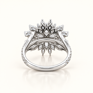 YVONNE – 2 Carat Pear LGD Ring in 14K White Gold