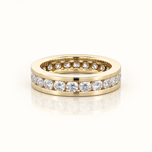 GUDA — 2.93ct Round Bezel Lab-Grown Diamond Eternity Ring