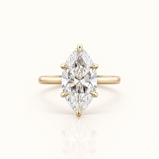 ISLETA – 3.5 Carat Marquise LGD Ring in 14K Yellow Gold