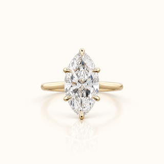 ISLETA – 3.5 Carat Marquise LGD Ring in 14K Yellow Gold