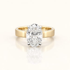 ISOLDE — 3ct Oval Two-Tone Lab-Grown Diamond Ring