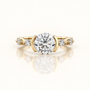 JAIDEN — 2ct Round Bezel Lab-Grown Diamond Ring