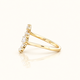 VIVIENNE - 1 Carat Pear LGD Ring in 14K Yellow Gold