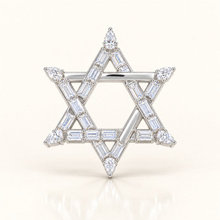 JAYNA – 2.5 Carat Star Pave LGD Pendant in Silver 925