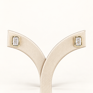 JONATHAN — 2ct Total Radiant Lab-Grown Diamond Earrings