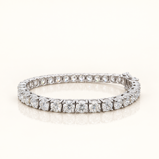 KALEB – 18 Carat Round Tennis Lab Grown CVD Diamond Bracelet in 14K White Gold