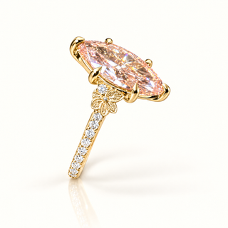 Vienne Marquise Diamond Ring in 14K Yellow Gold