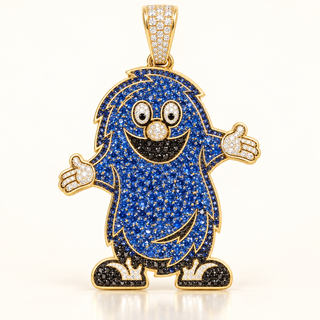 12 Carats 14kt Gold Character Pendant | Custom Jewelry Project